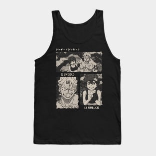 Undead Unluck Gloomy Halftone Fanart Design v2 Tank Top